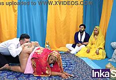 chudai - madrastra india tetona folla al novio y llena su coño de leche