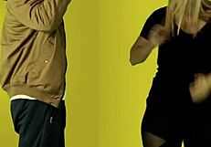 Blonde Fan Sucks And Rides Idol's BBC!