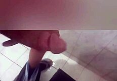 Intriguing male masturbation session with wet and intense strokes