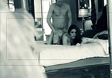 He licks her pussy and cums on her pretty face!