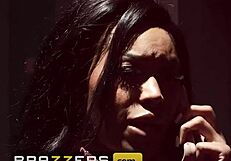 nadia jay fucks dildos at secret party until masked man gives real thing