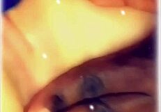 Amateur licks big black cock before homemade interracial fucking