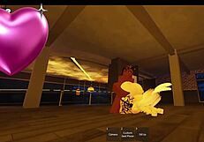 Snowbunny encounters massive BBC cock during Roblox session