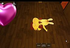 Snowbunny encounters massive BBC cock during Roblox session