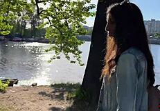 my friend controls my orgasms in public with a toy