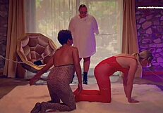 Dominatrix Mistress April trains Rosie in pee toilet discipline!