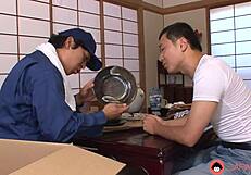 Nozomi Koizumi moans blowing friend's cock