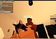 Roblox Slut Takes Rough Doggystyle Cumshot