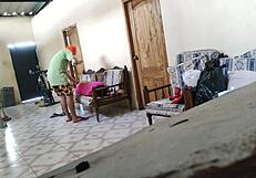 Stepmother relaxes on sofa before stepson fucks her intensely