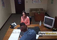 my stepson better get straight as after this hardcore punishment in the office