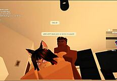 Roblox Slut Takes Rough Doggystyle Cumshot