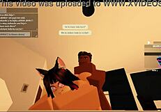 Roblox Slut Takes Rough Doggystyle Cumshot