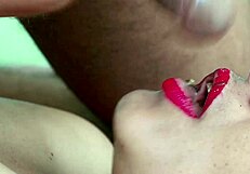 Peanut butter oral leads to rough creampie finish