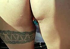 latina flashes ass in public for fondling