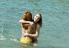 Bikini Babes Veronica Leal And Alexis Crystal Enjoy Outdoor Anal Threesome