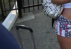 The Curious Student Gives Herself To Strangers Offering Double Penetration