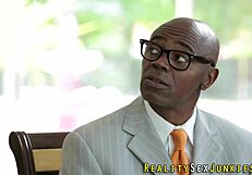 Pornstar Gets Facial from Big Black Cock