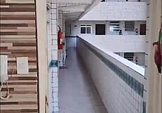 Redhead slut tells husband she's going to beach but rides neighbor's cock for facial creampie