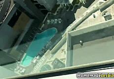 Alex and Addison lick pussies wildly in hotel room!