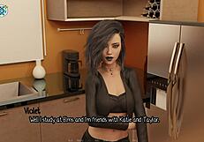 Elmwood university 07 - brunette cheerleading captain gets a rough face fuck with big white cock