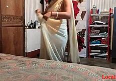 madam sex her husband home with saree chudai official video by localsex31