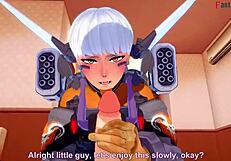 Valkyrie Performs Intense Blowjob In Apex Legends Fantasy Scene