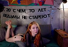 Hot Girl Dancing Striptease, Reaching Intense Orgasm with Toys.