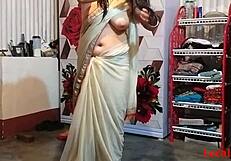 madam sex her husband home with saree chudai official video by localsex31