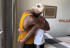 massive brazilian cock fucks transguy raw and finishes on his pussy intensely