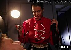 lady lyne the maid finds michael fly tied to the bed by sinfulxxx