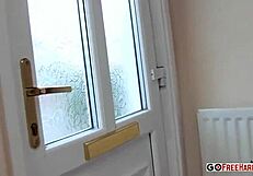 black haired girl sucking and fucking in pov