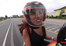 amateur asian teen fucks her big-dick european boyfriend after a day out