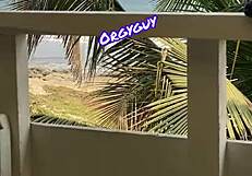 i flash my pussy at the beach resort outdoors