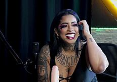 Morena Demonstrates Blowjob On Toy, Leaving It Wet - Marcelly Melo