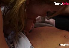 Wow! Stunning Tgirl Jennifer Tigre Blows Client's Monster Cock After House Cleaning!