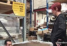 ginger french mature business lady gets anal fucked in two locations