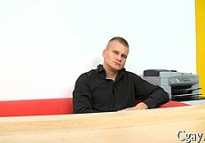 Sloppy Blowjob and Intense Fucking Between Muscular Gay Hunks