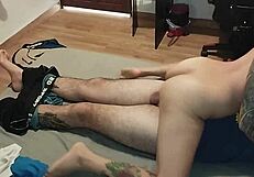 Tanned Colombian Fucked Doggy By Huge White Cock