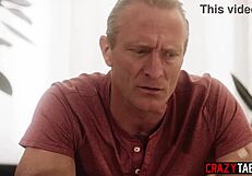 Brunette Stepdaughter Rides Stepdad's Monster Cock