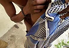 18Yo Allowed Me To Fuck Her On Her Granny's Old Mat Outdoor