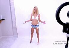 Elegant Blonde Fucked During Modeling Audition Casting