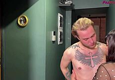 Brunette Mature Lola Feels Naughty In Sheer Blouse And Pantyhose Fucking Young Lover