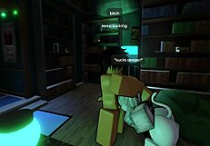 Fucked the cute femboy librarian in the library