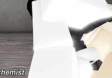 Amazing night riding big cock with random whore on roblox