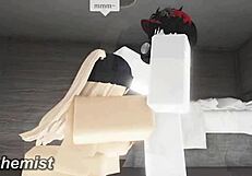 Amazing night riding big cock with random whore on roblox