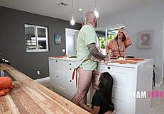 Pervy Step Papa and Violet Gems in Pumpkin Scene