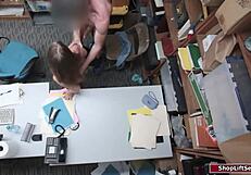 Brunette Girl Fucked Hard for Shoplifting