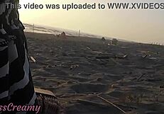 flashing cock on public beach stepdaughter makes cumshot risky