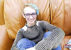 Does exotic skinny coed Raven finger fuck her shaved pussy and suck a cock?