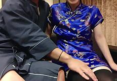 Asian Girl Craves Intimate Moments In Chinese Dress Cosplay